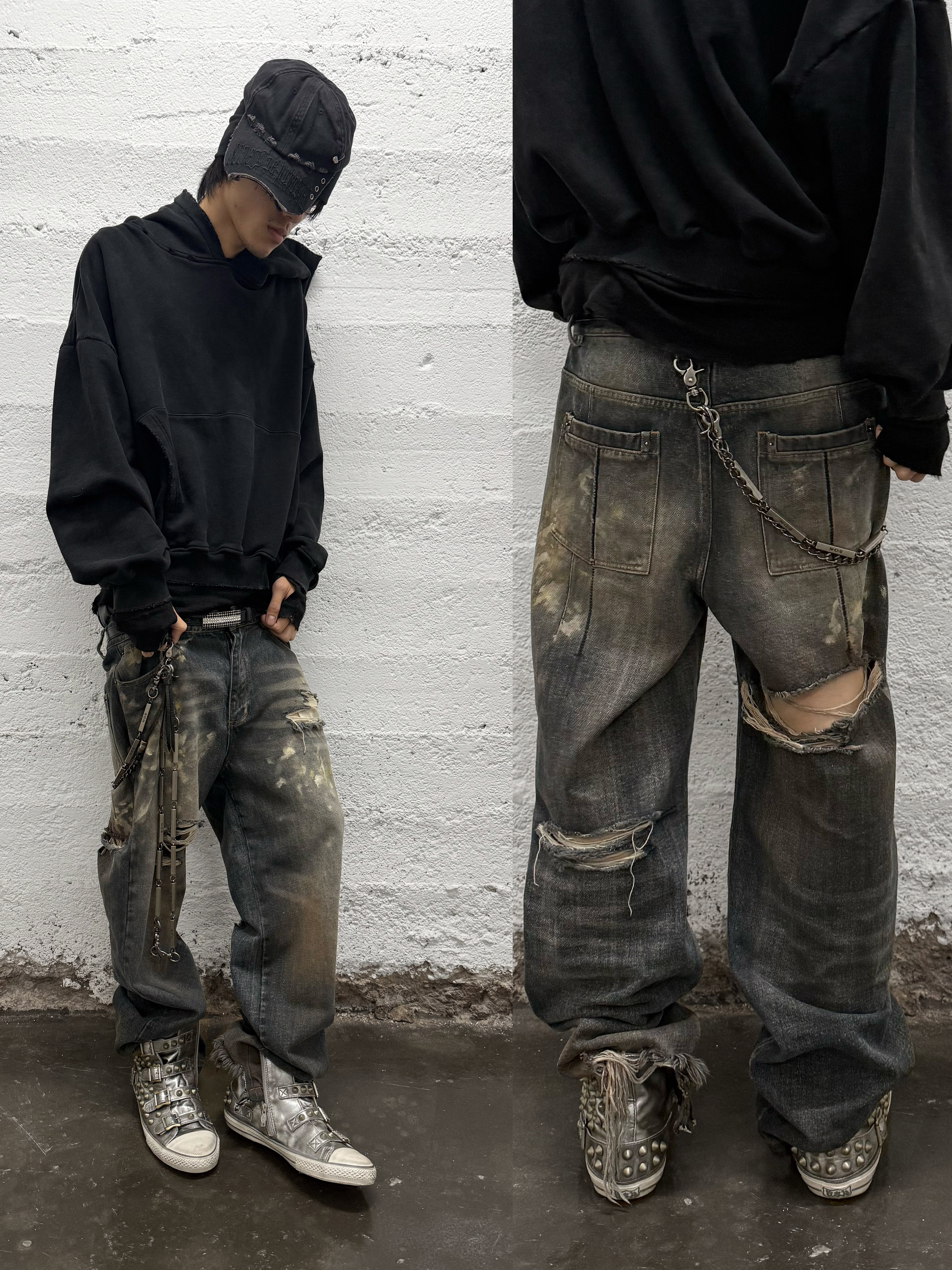 COBAIN CUT DENIM - Society De Nobodies