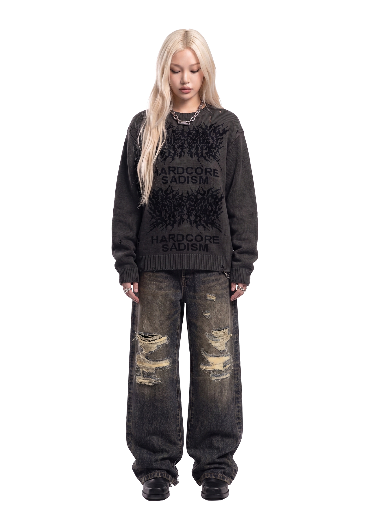 HARDCORE METAL KNIT SWEATER