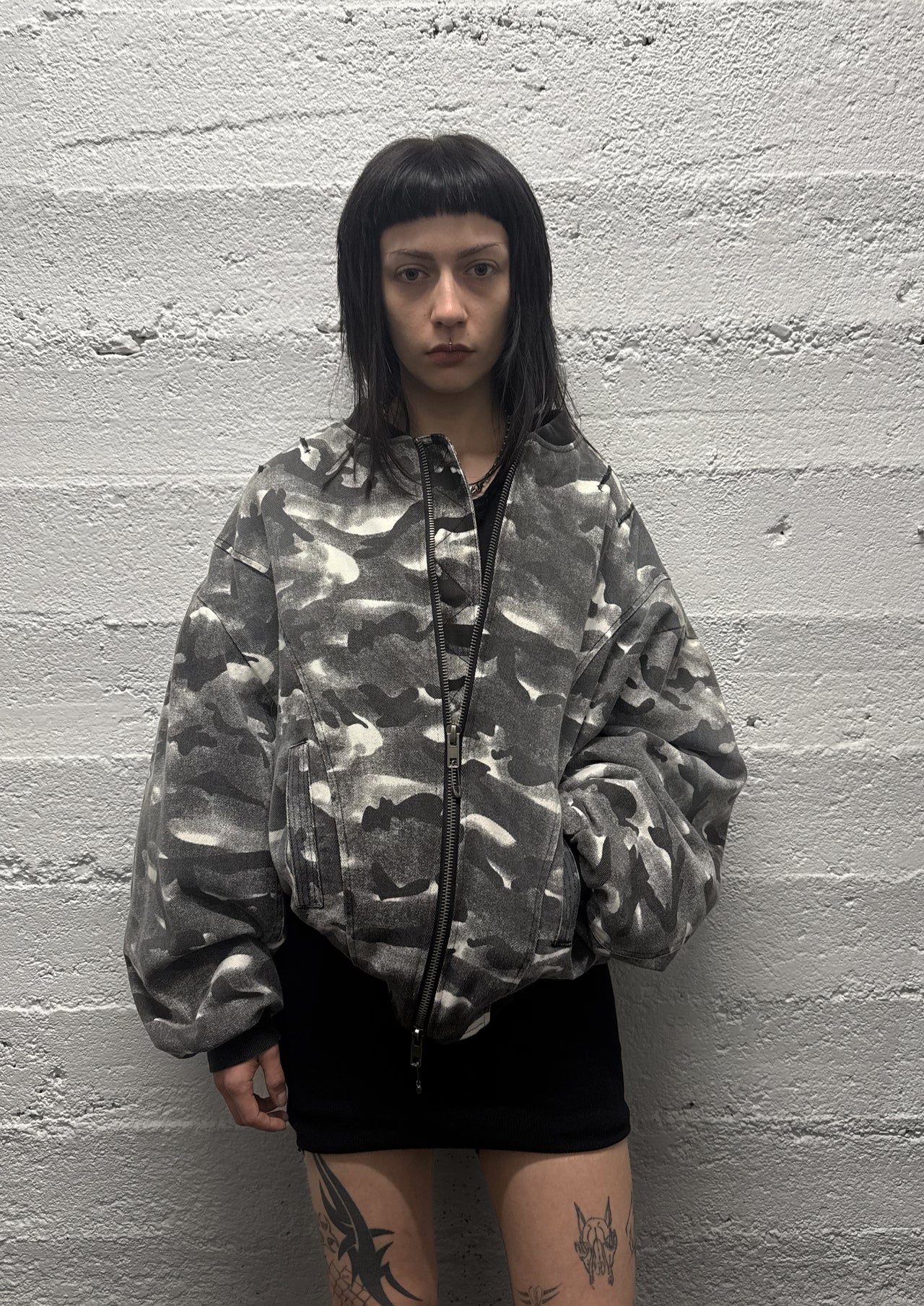 GHOST C SHAPE BOMBER JACKET (SAMPLE)