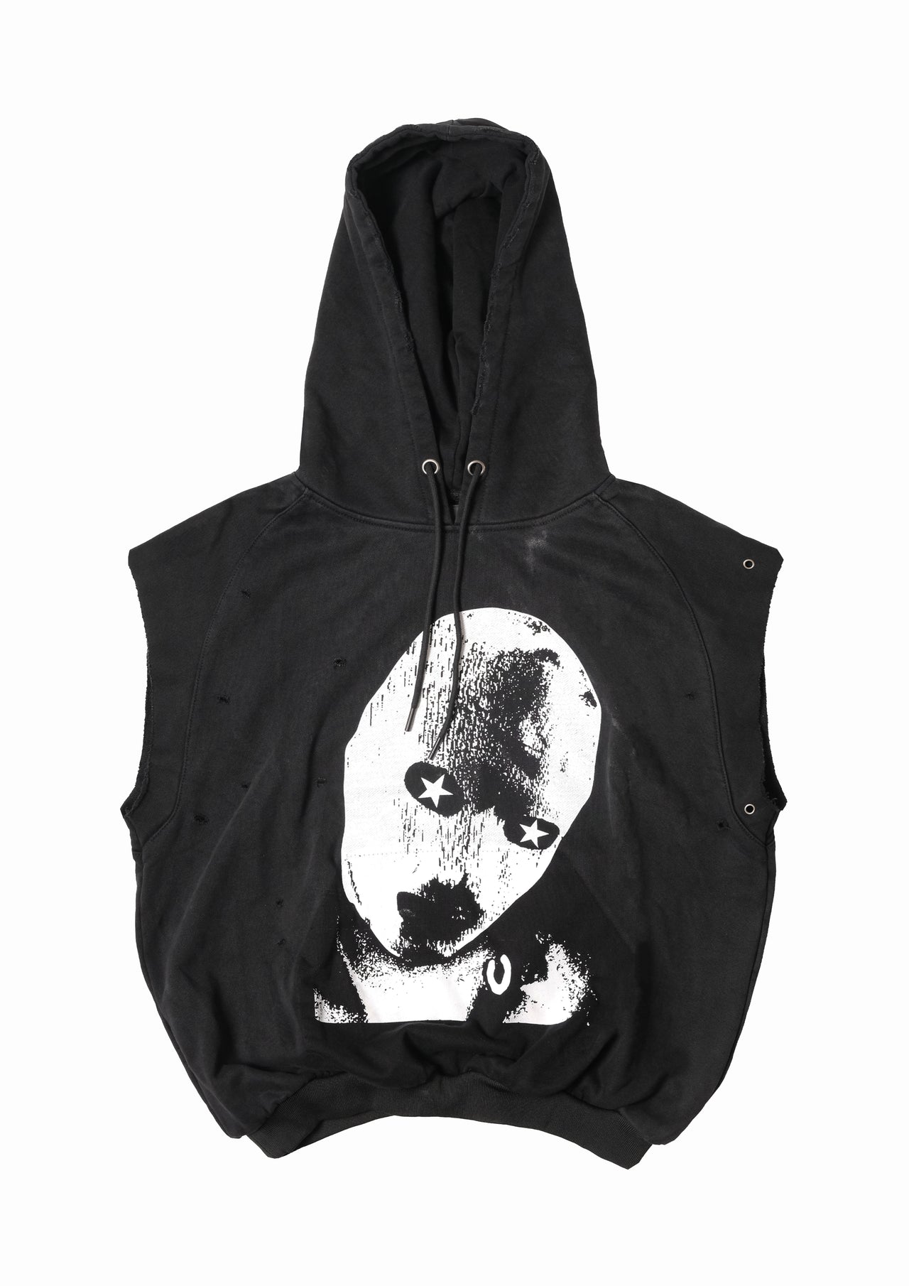 RAGLAN CUT SLEEVELESS HOODIE